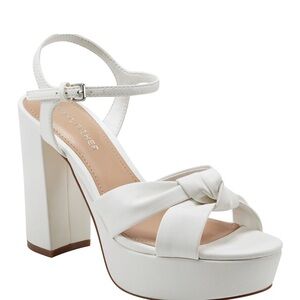 Marc Fisher Deren White Heels